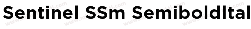 Sentinel SSm Semiboldltalici字体转换